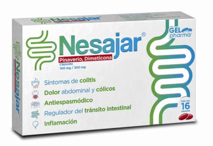 NESAJAR, 100/300MG, 16 Caps (NESAJAR) PINAVERIO / DIMETICONA