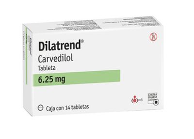 DILATREND, 6.25MG, 14 Tabs. (CARVEDILOL) Carvedilol