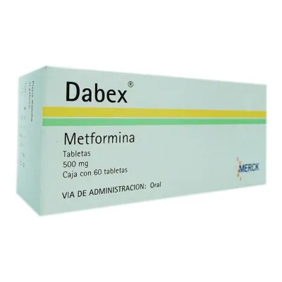 METFORMIN, 500mg, 60 TABS (DABEX) METFORMINE