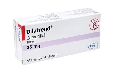 DILATREND, 25MG, 14 Tabs. (CARVEDILOL) Carvedilol