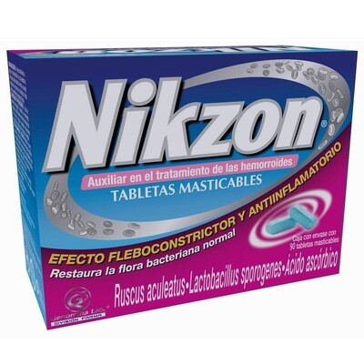 NEW NIKZON 90 TABS. ANTI-INFLAMMATORY HEMORRHOID TREATMENT