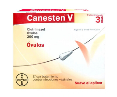 Canesten V (Clotrimazol) 2% Ovules 3 days Yeast Infection Crema Infeccion Vaginal