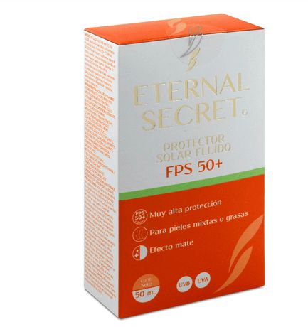 ETERNAL SECRET PROTECCION SOLAR FPS 50+ SUNBLOCK SPF50+  50gr~ combination or oily skin