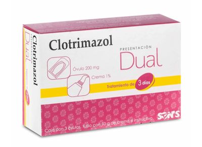 CANESTEN DUAL GENERIC,  Clotrimazol Treatment 3 days  3 Ovules 200mg and 1  Tube Cream 1%, 10gr