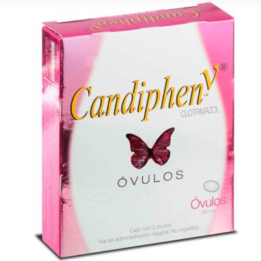 CANDIPHEN V, 200MG, 3 OVULES (Clotrimazol) Treatment 3 days ~ Yeast Infection