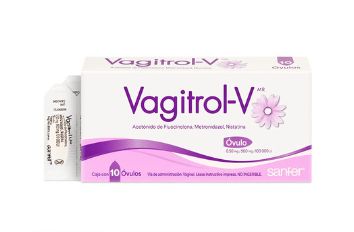 VAGITROL-V, 0.50mg/500mg/100000ui, 10 OVULES (VAGITROL-V) Fluocinolone / Metronidazole / Nystatin