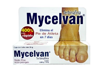 MYCELVAN CREAM, 0.888/100G, 30gr. (SILKA MEDIC) TERBINAFINE Eliminate Athletes Foot