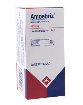 AMEOBRIZ JR SUSP, 60MG/10MG, 10ml. (Albendazol, Quinfamida) ~  Dewormer against amoebas and worms