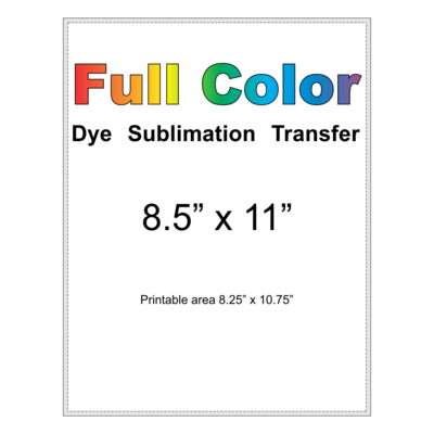 8.5x11 Sub Print x10 prints 