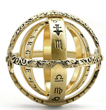 Astronomical Ball-Silver Ring