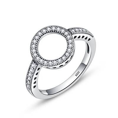GemKing Halo Ring S925 Sterling Silver rings