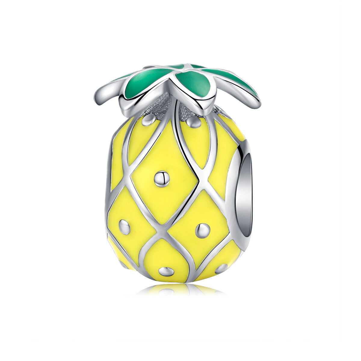 GemKing BSC128 Pineapple S925 Sterling Silver Charm