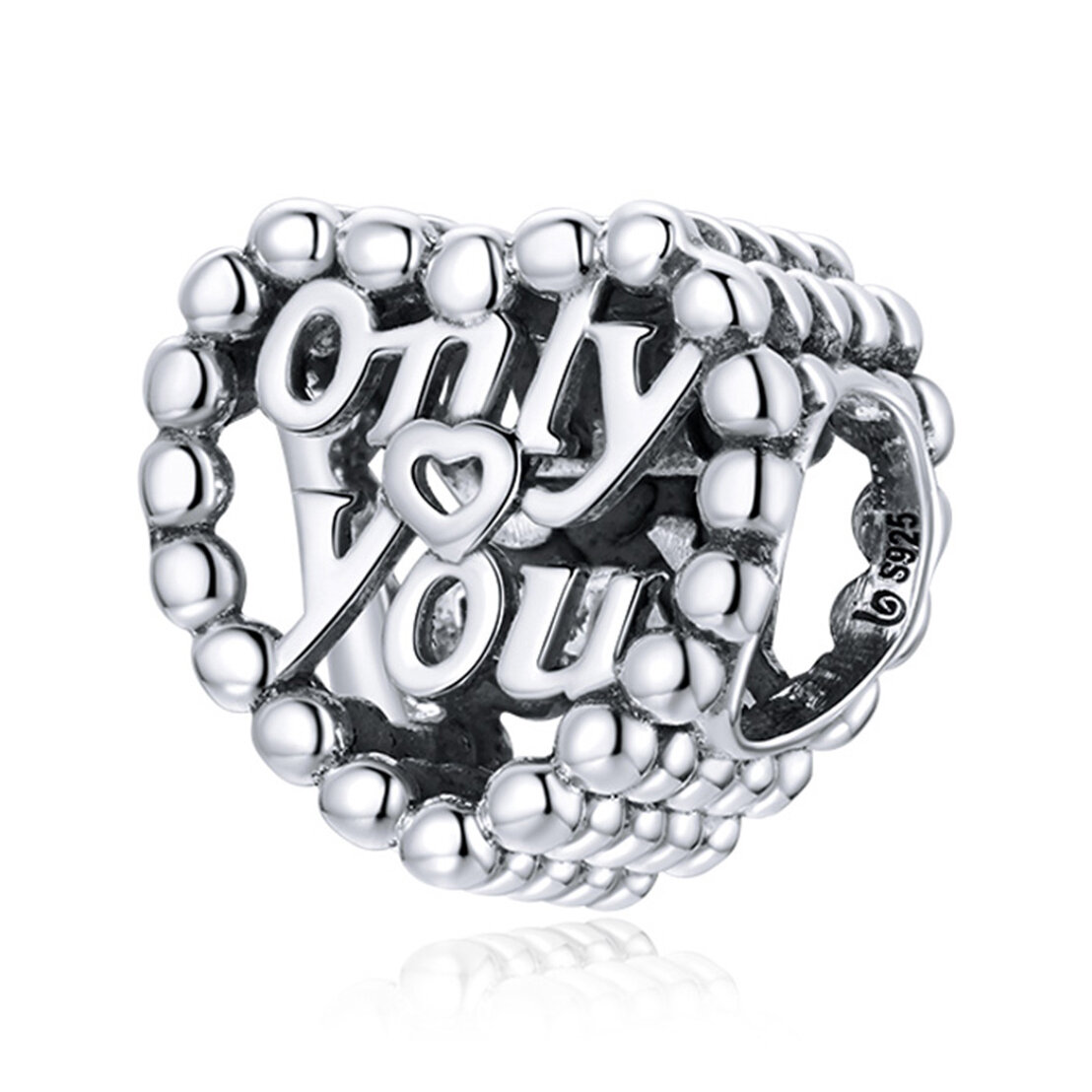 GemKing BSC497 only you S925 Sterling Silver Charm
