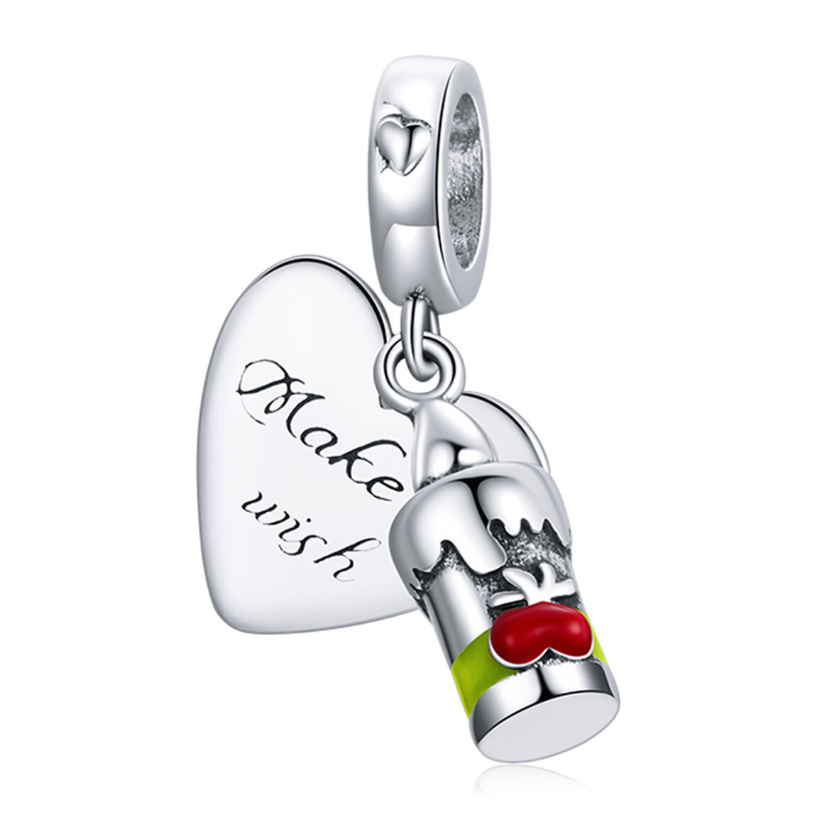GemKing BSC499 Love candle S925 Sterling Silver Charm