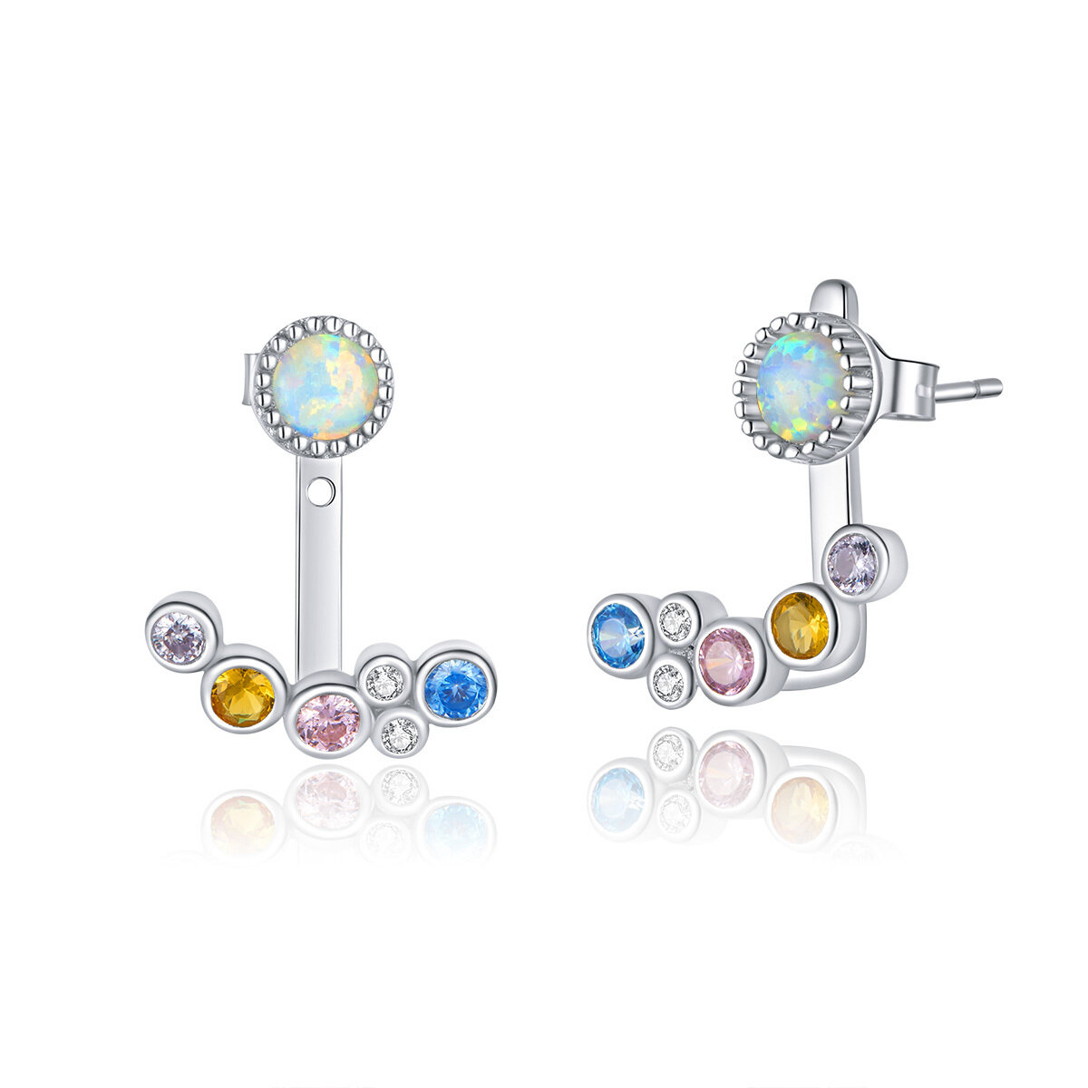 GemKing BSE392 Colorful bubbles S925 Sterling Silver Earring