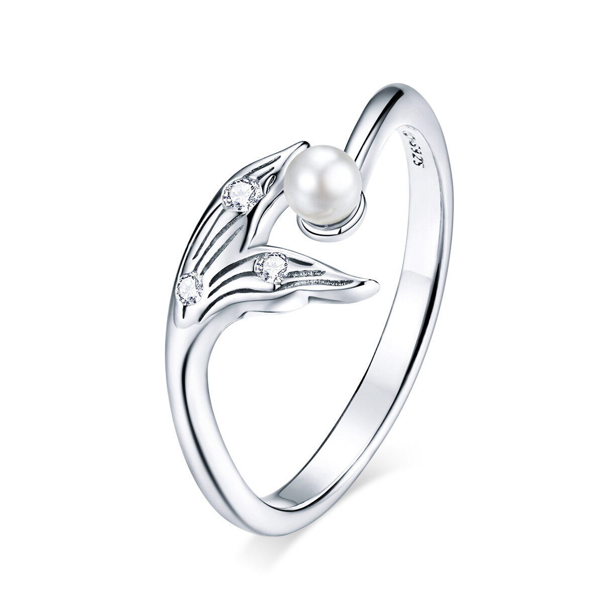 GemKing BSR124 fishtail Ring S925 Sterling Silver Ring