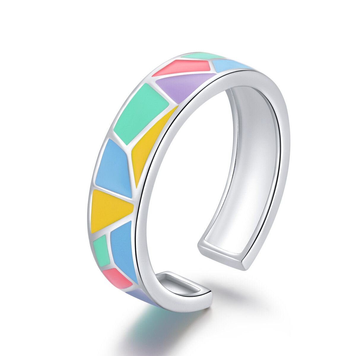 GemKing BSR126 Colorful Paradise S925 Sterling Silver Ring