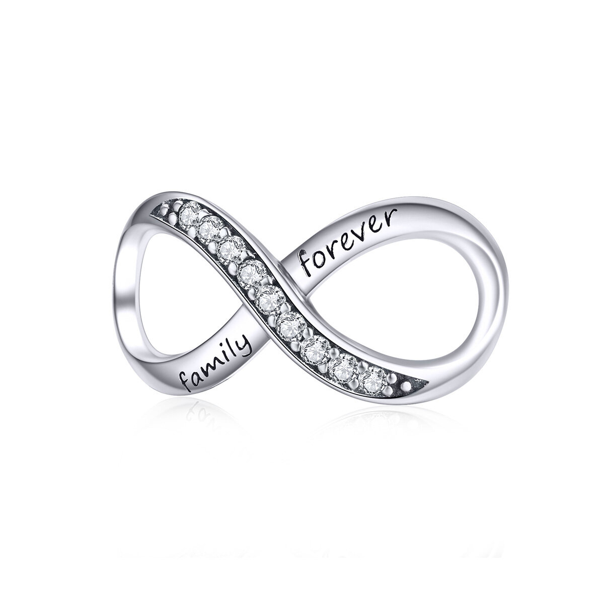GemKing infinity Love S925 Sterling Silver Charms