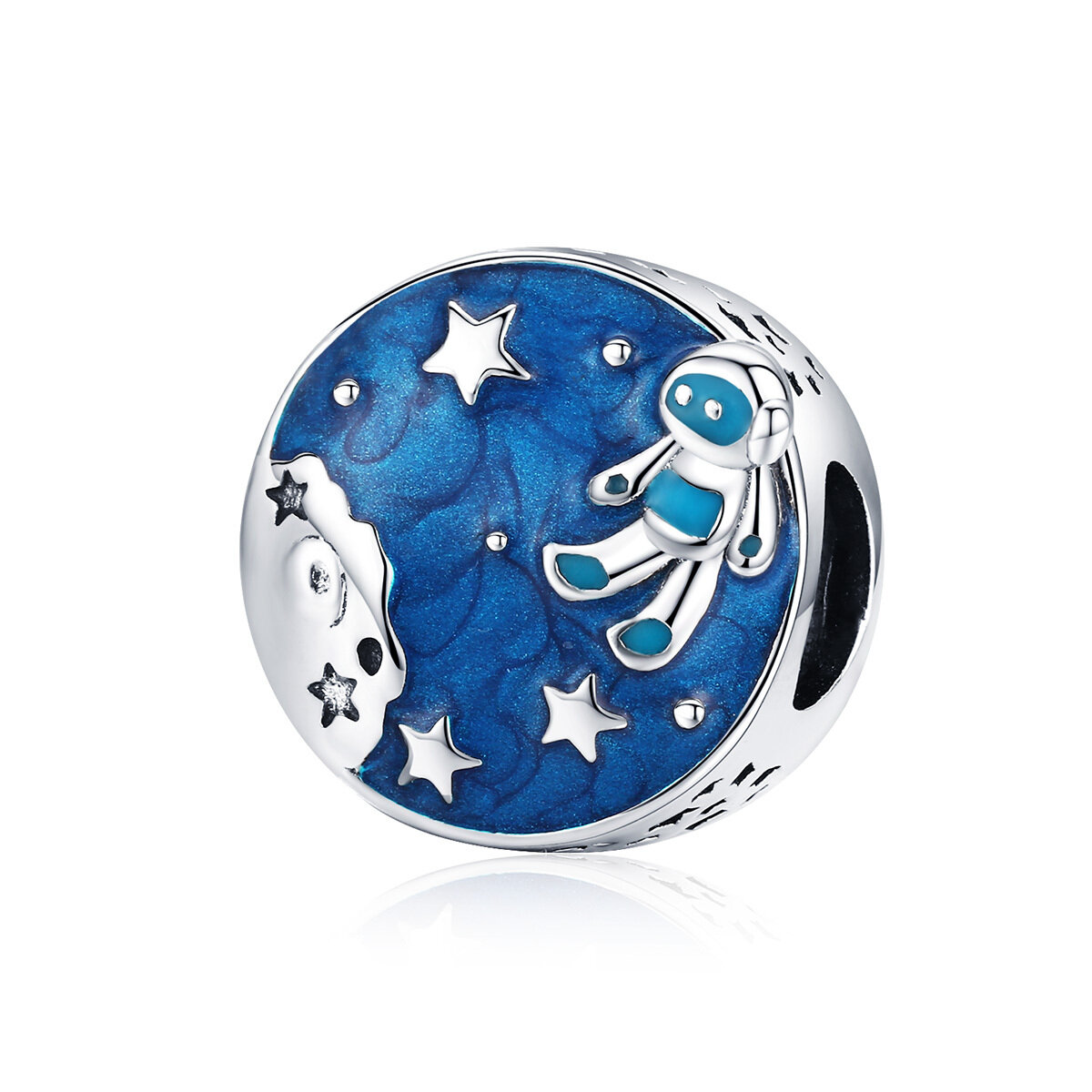 GemKing SCC1148 Astronaut S925 Sterling Silver Charm