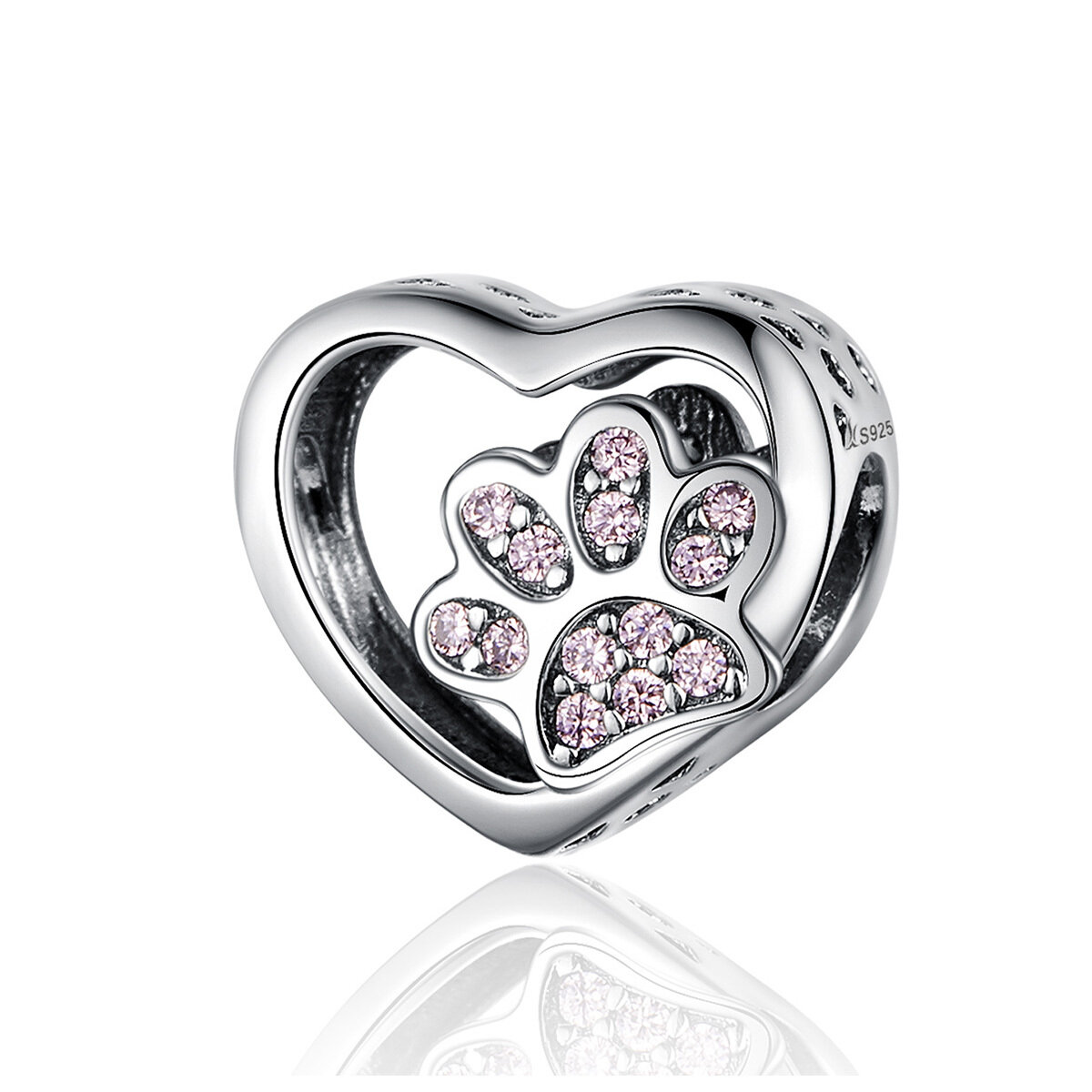 GemKing Footprints S925 Sterling Silver Charms