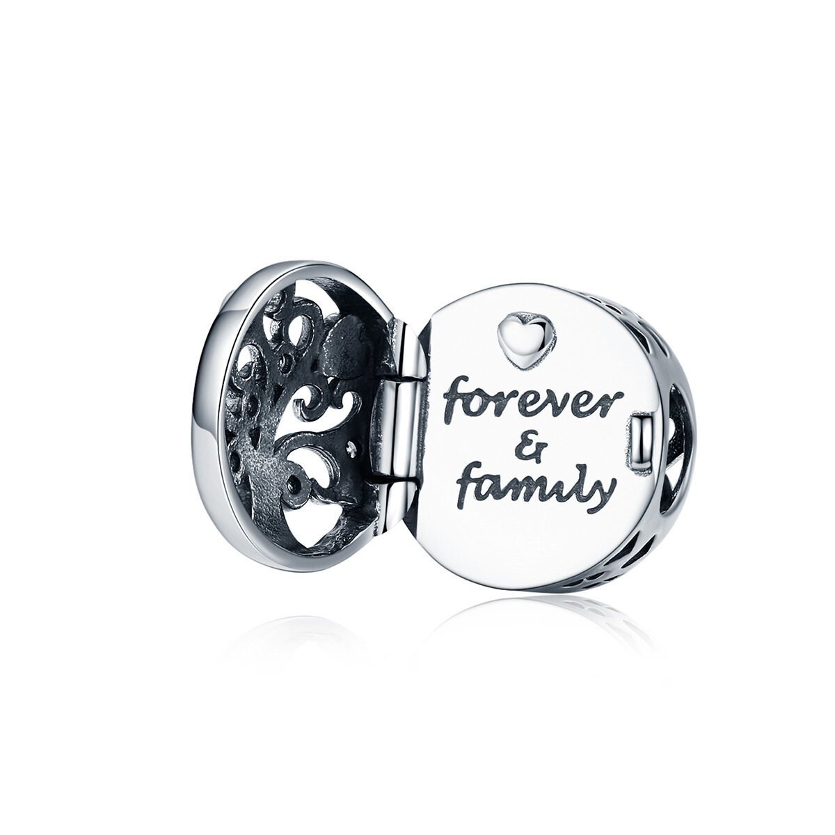 GemKing SCC1259 Family Tree S925 Sterling Silver Charm