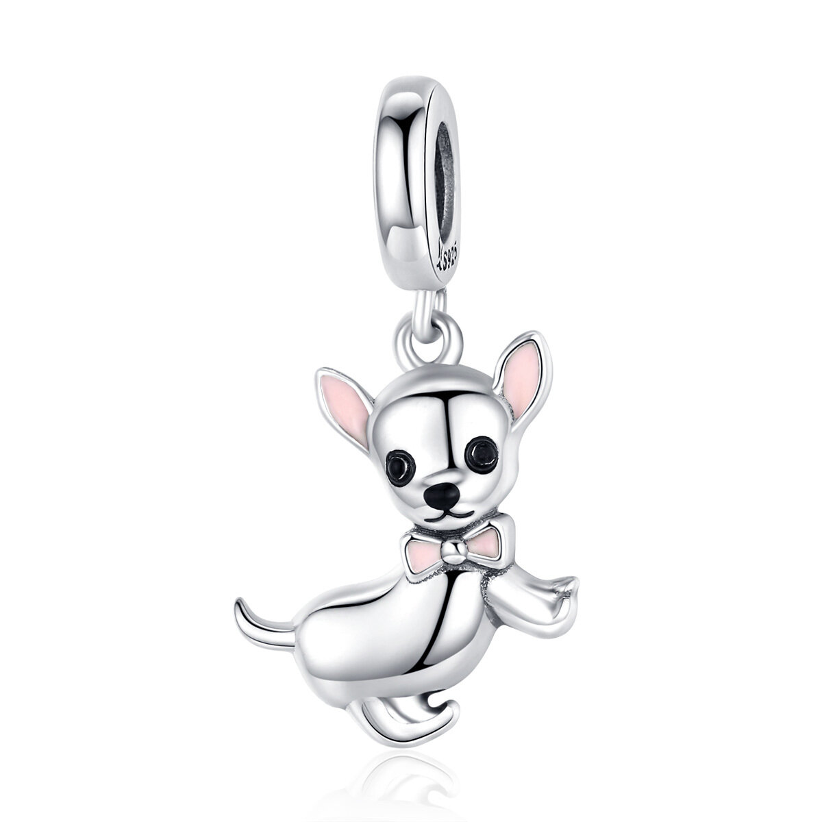 GemKing SCC1317 Chihuahua S925 Sterling Silver Charm