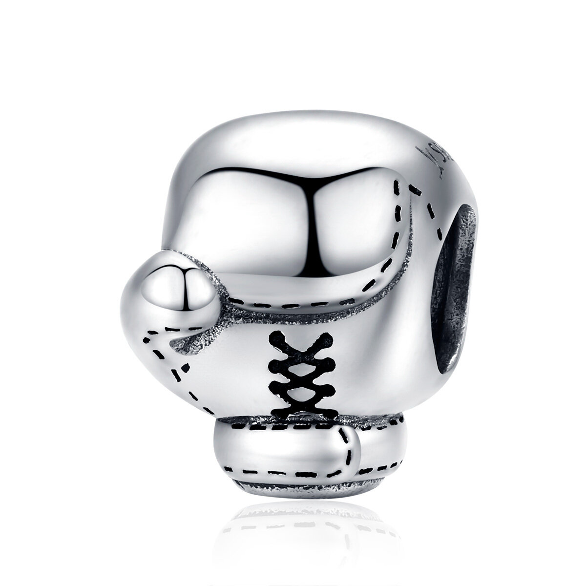 GemKing SCC1325 Boxing Glove S925 Sterling Silver Charm