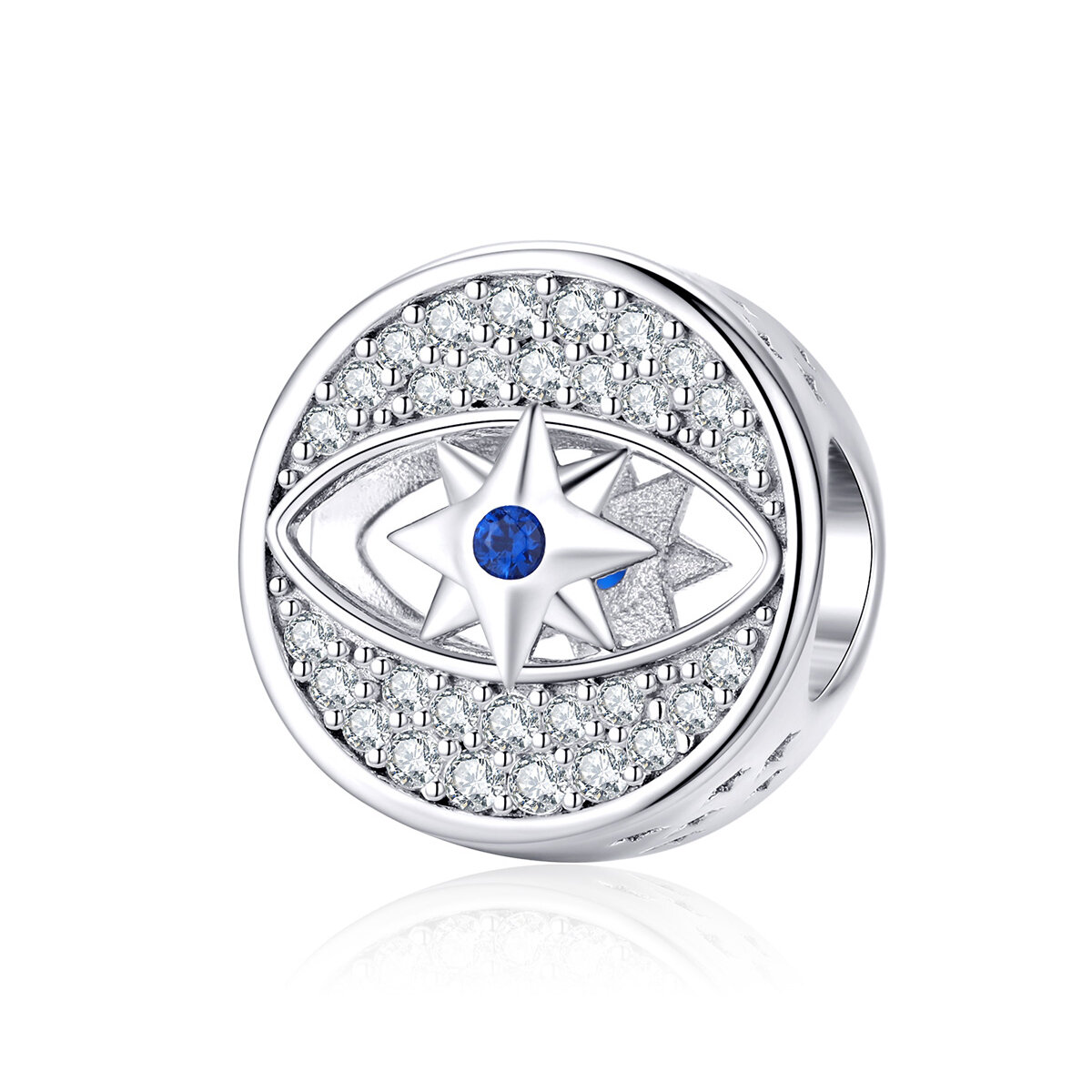 GemKing SCC1368 the Lucky Eye S925 Sterling Silver Charm