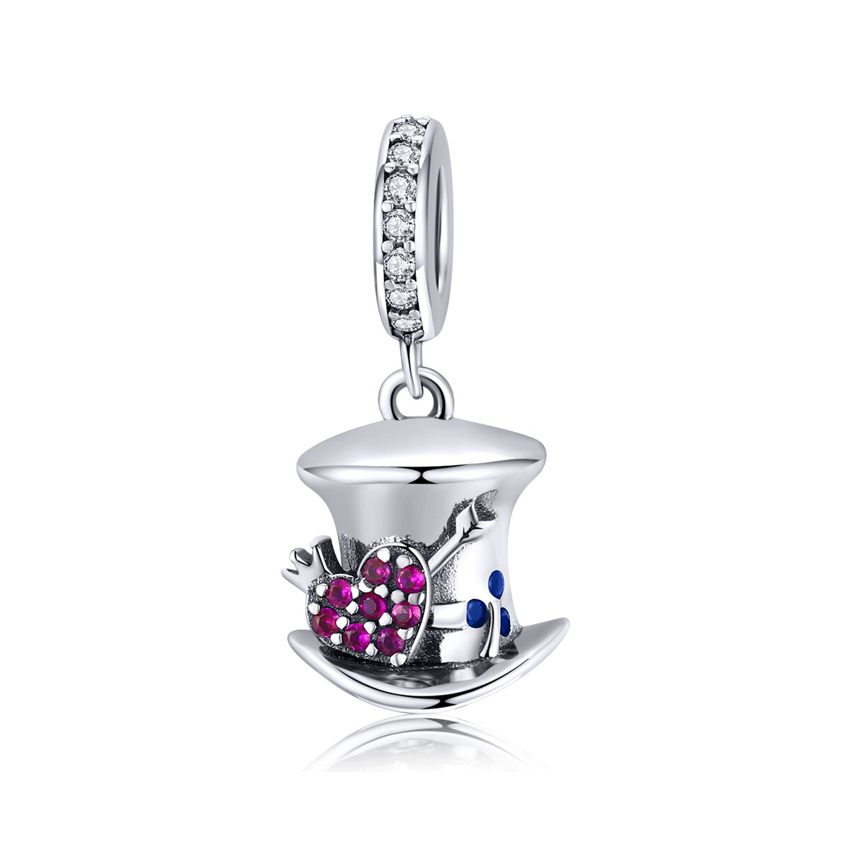 GemKing SCC1441 Magical Hat S925 Sterling Silver Charm
