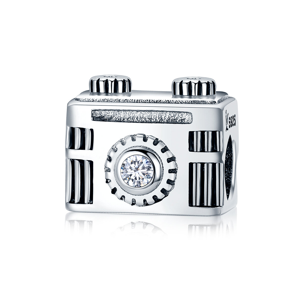 GemKing SCC516 Camera memory S925 Sterling Silver Charm