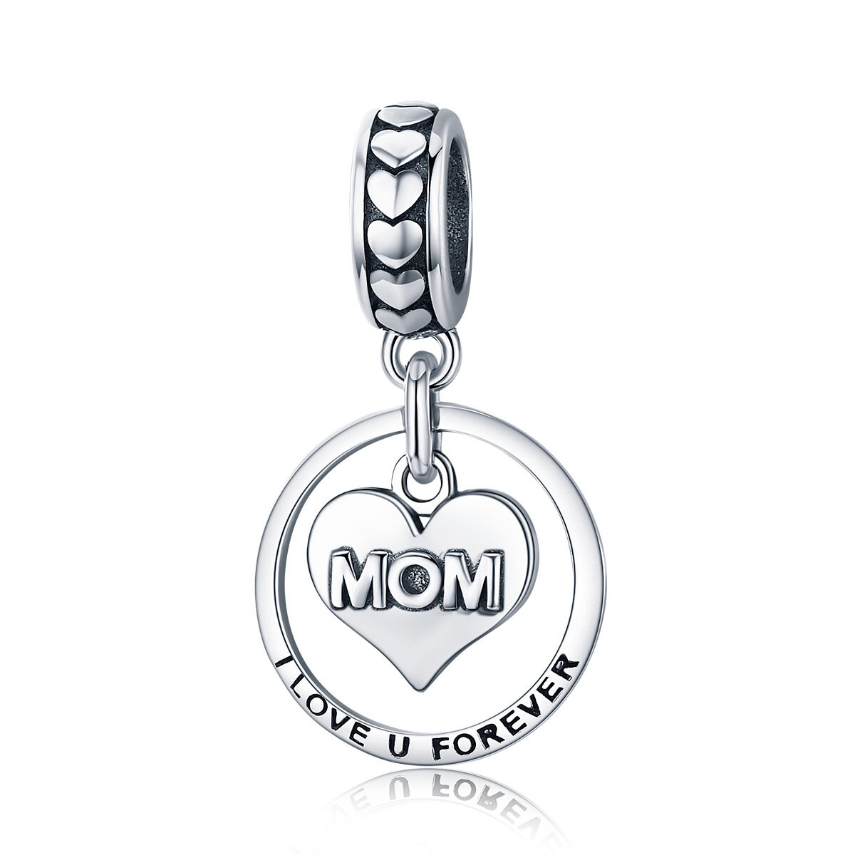 GemKing SCC649 Tribute to Mother's Love S925 Sterling Silver Charm