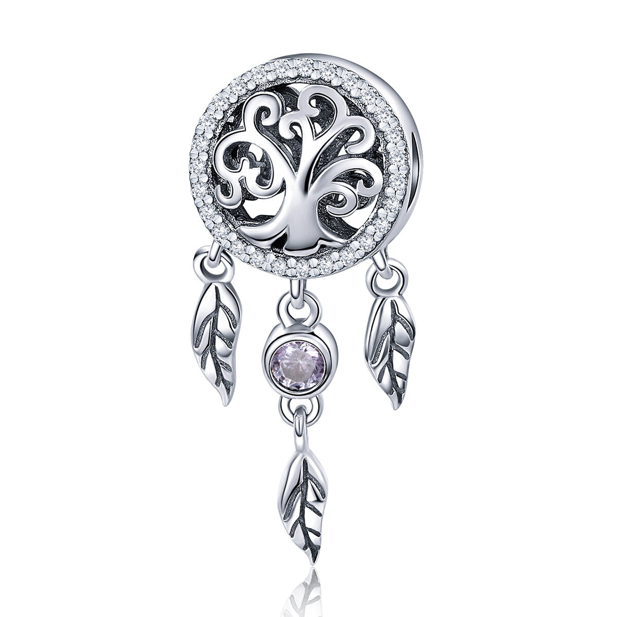 GemKing SCC723 the Dream Catcher S925 Sterling Silver Charm