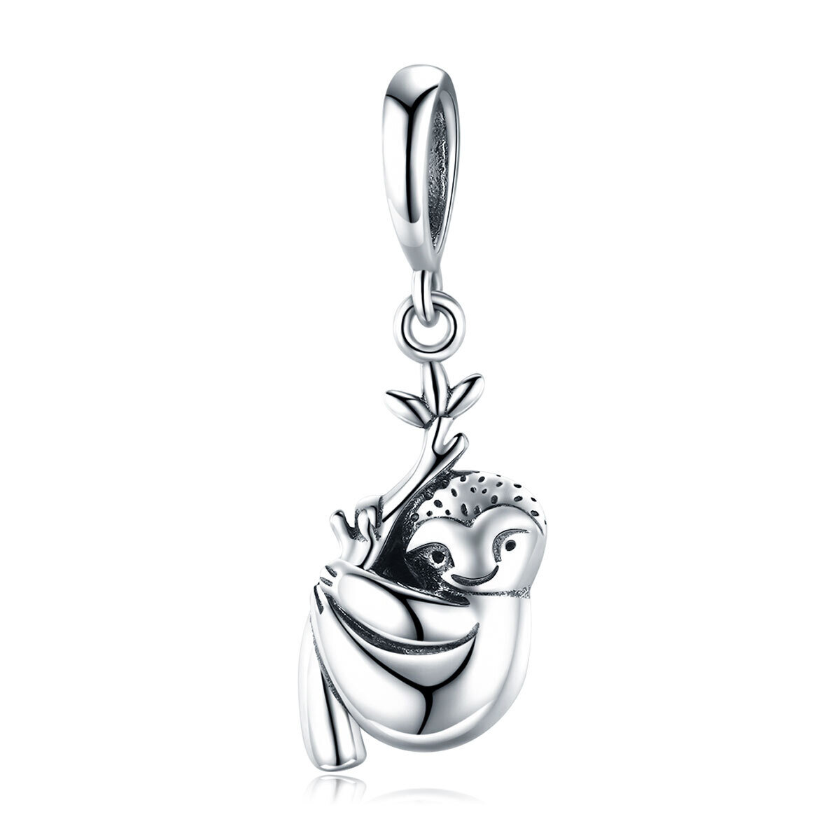 GemKing SCC866 Cute Sloth  S925 Sterling Silver Charm