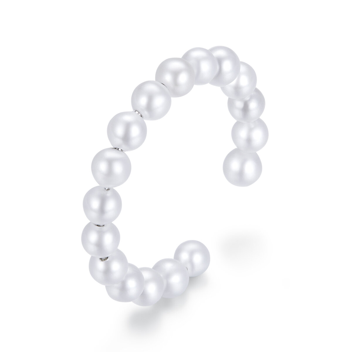 GemKing SCE1010 Shell beads Open S925 Sterling Silver Earring