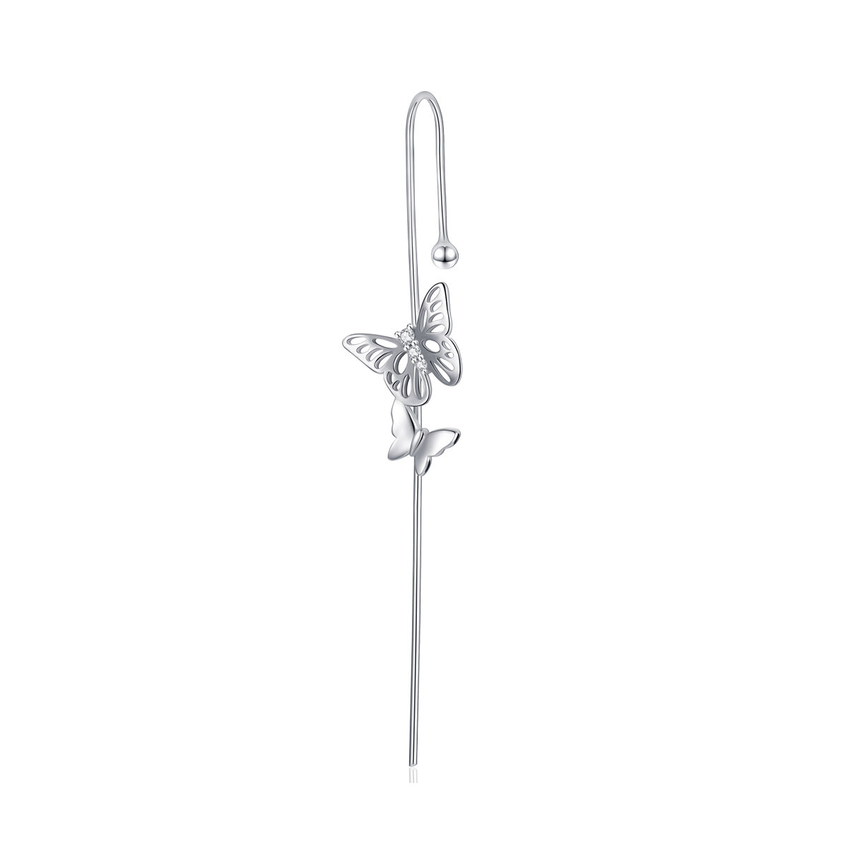 GemKing SCE1132 Fashion ear Needles S925 Sterling Silver Earring