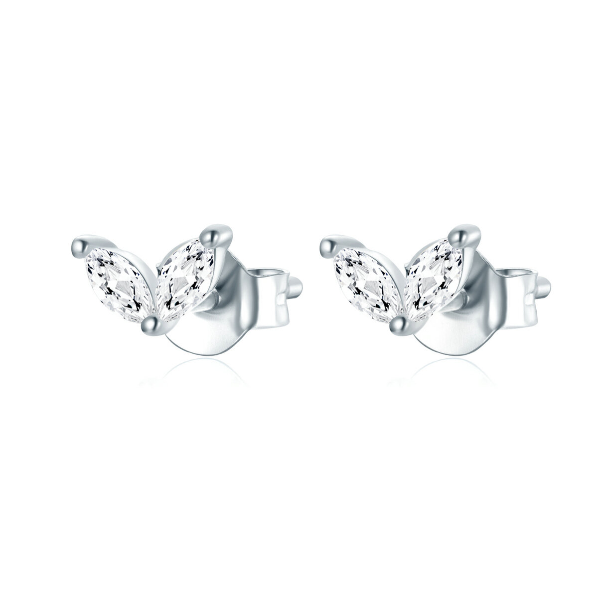 GemKing Delicate butterfly S925 Sterling Silver Earrings