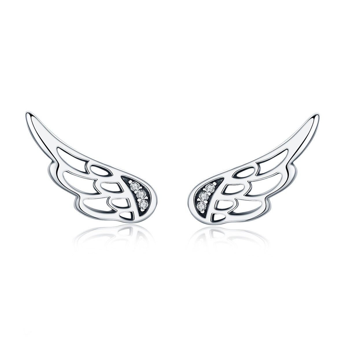 GemKing Fairy wings S925 Sterling Silver Earrings
