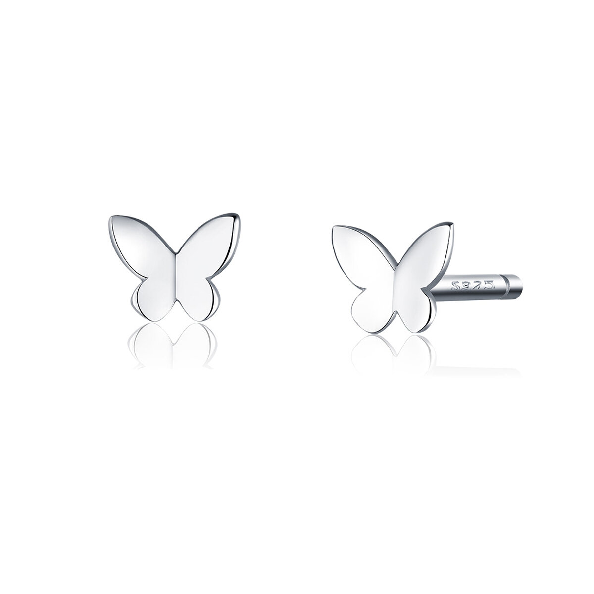 GemKing SCE775 Simple butterfly earrings S925 Sterling Silver Earring