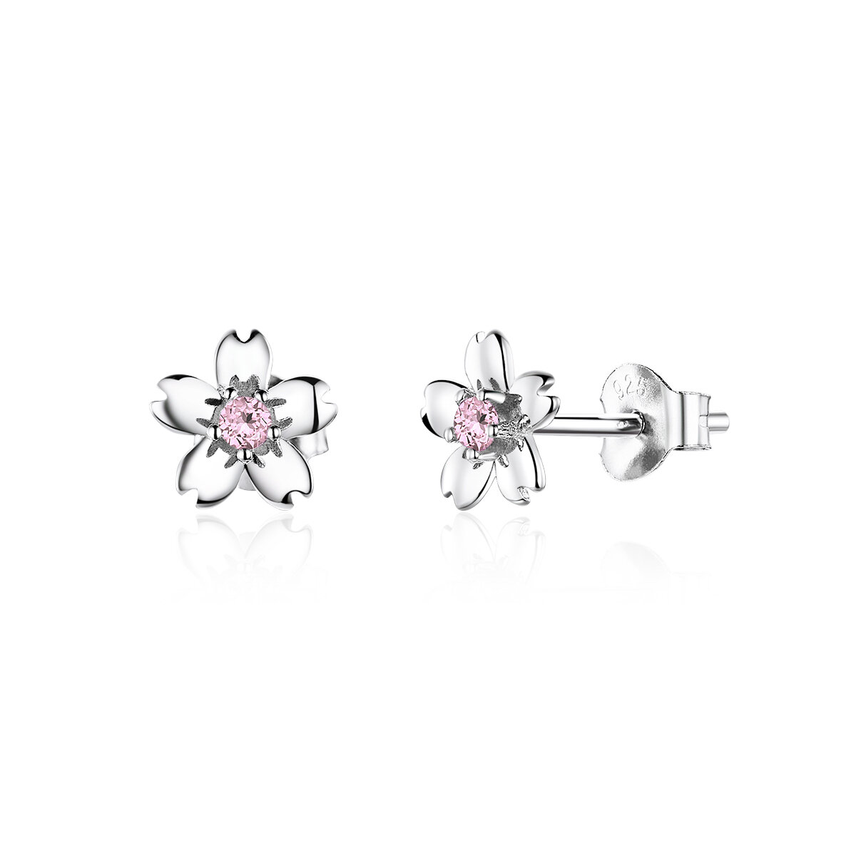 GemKing SCE784 Flower earrings S925 Sterling Silver Earring