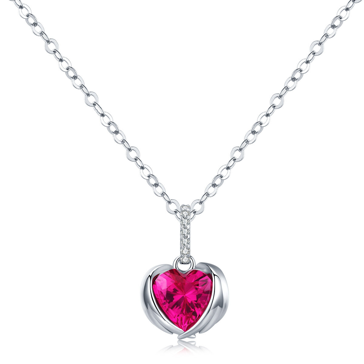 GemKing SCN341 Guardian Heart S925 Sterling Silver Necklace