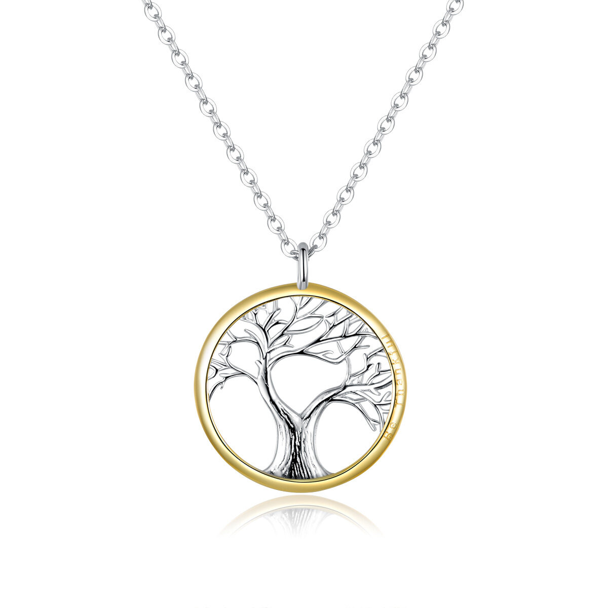 GemKing SCN367 Tree of Life S925 Sterling Silver Necklace