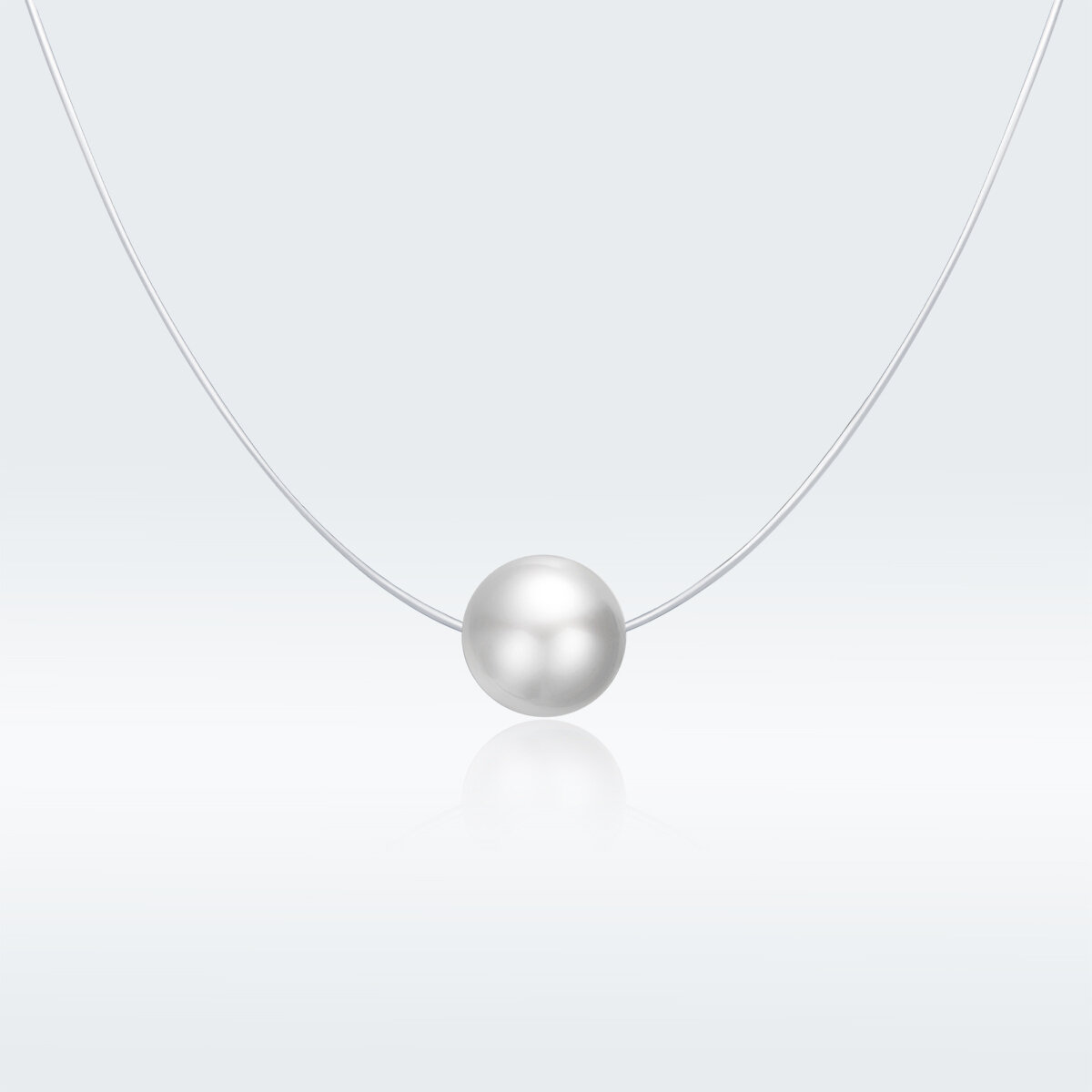 GemKing SCN372 the Pearl S925 Sterling Silver Necklace