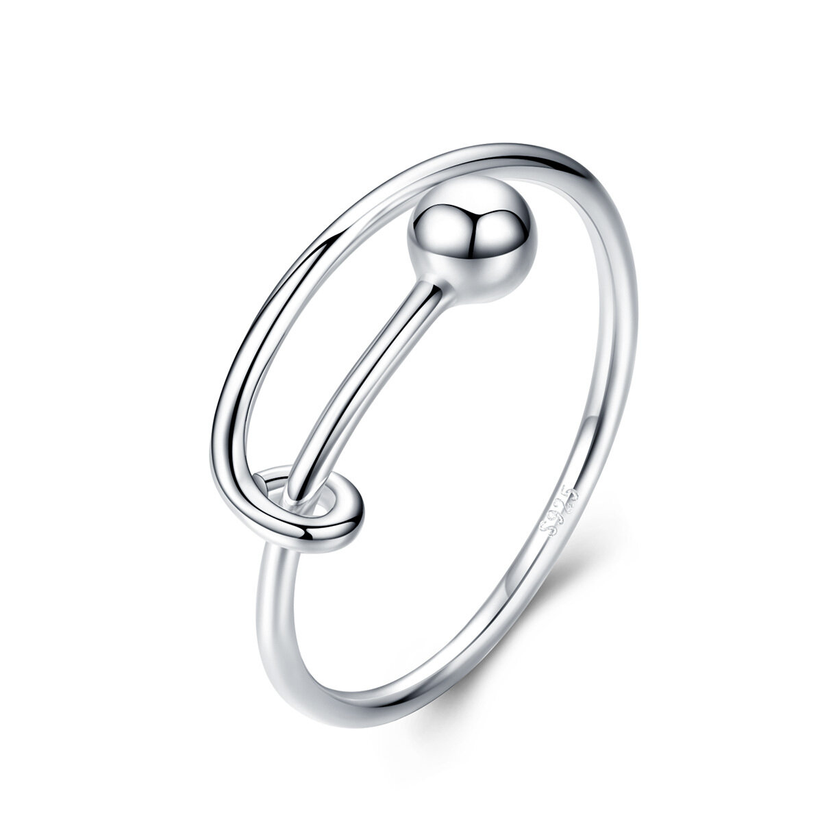 GemKing SCR520 Simple Life S925 Sterling Silver Ring