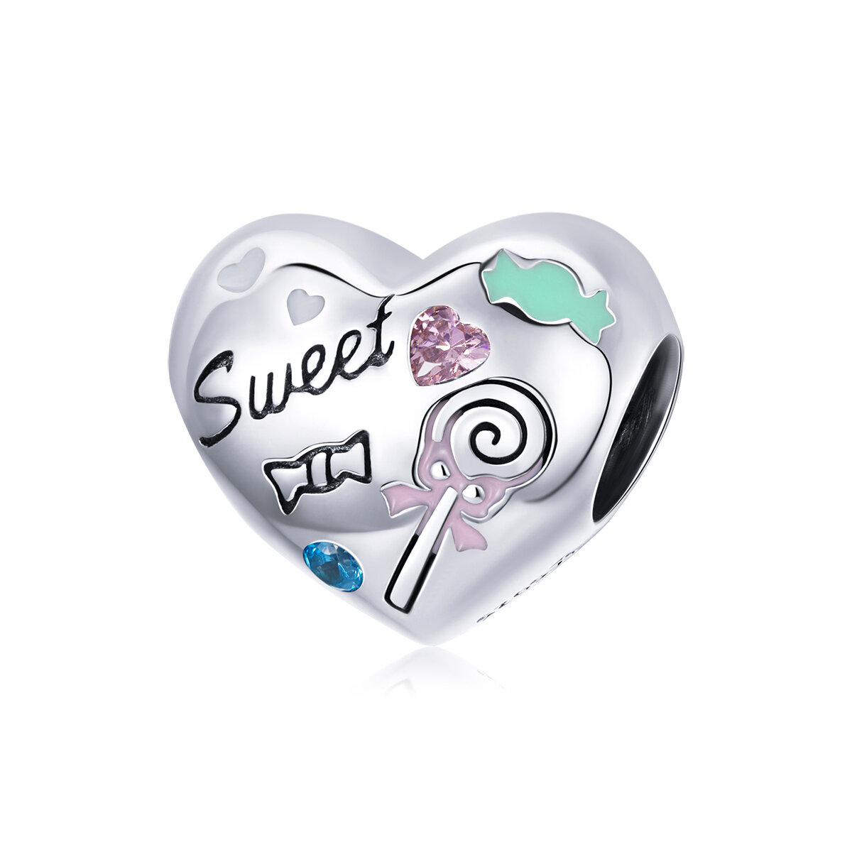 GemKing SCC1767 Sweet candy S925 Sterling Silver Charm