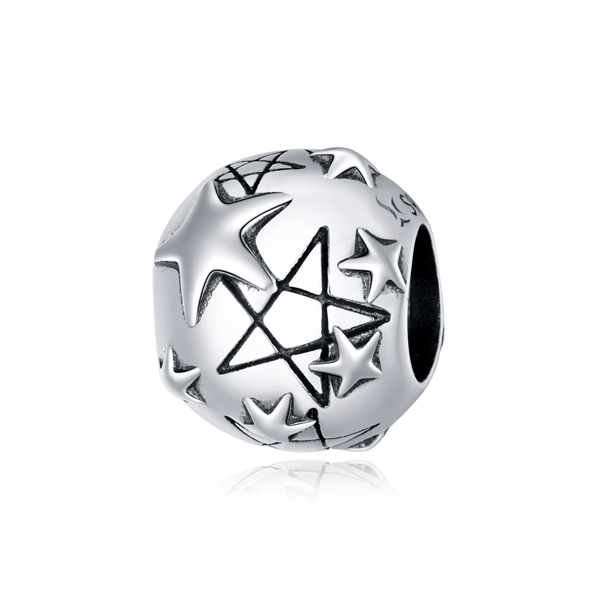 GemKing SCC1645 Romantic starry sky S925 Sterling Silver Charm