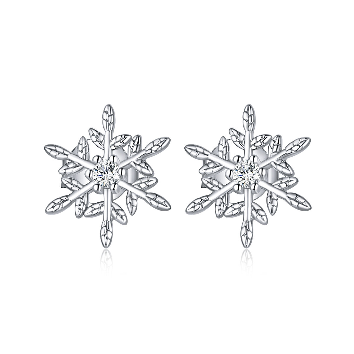 GemKing BSE424 Romantic snowflakes S925 Sterling Silver Earring
