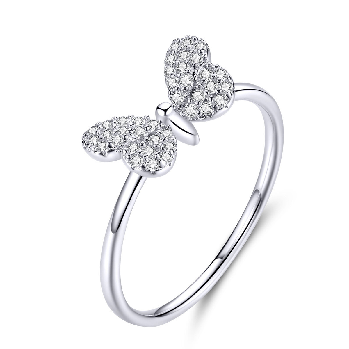 GemKing Butterfly S925 Sterling Silver ring