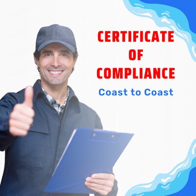 Plumbing: Certificate of Compliance
