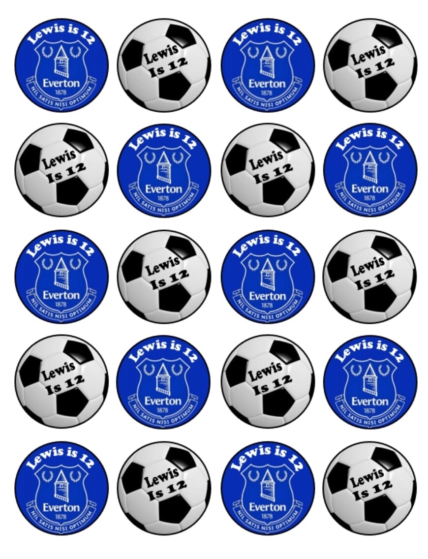 Cupcake toppers - 20 x 4.5cm (various sizes available)