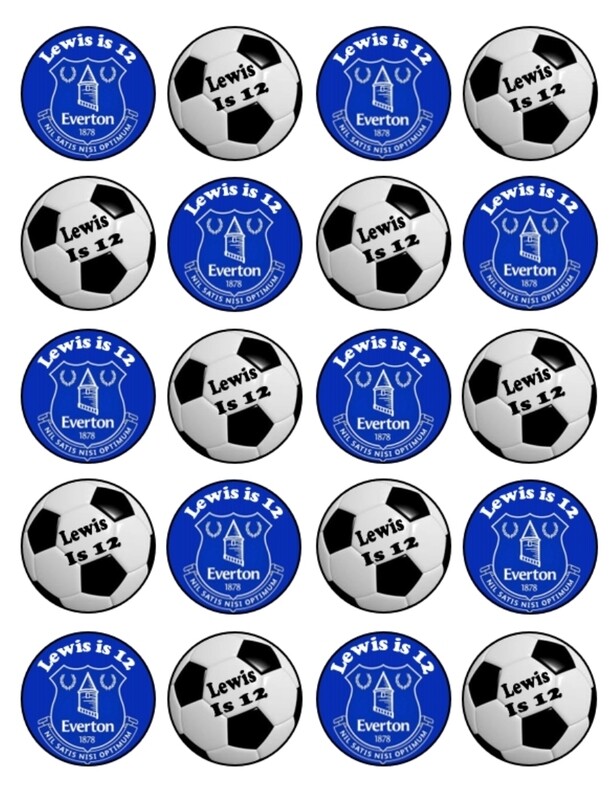 Cupcake toppers - 20 x 4.5cm (various sizes available)
